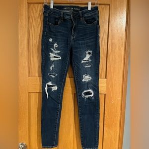 EUC American Eagle Next Level Stretch jeans, Size 8 Long